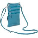 TL Bag Soft Leather Mini Cross bag Turquoise TL142432