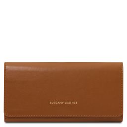 Diana Elegante Cartera en Piel - Modelo Grande Cognac TL142435