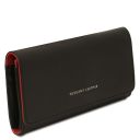 Diana Exklusive Damenbrieftasche aus Leder - Gross Schwarz TL142435