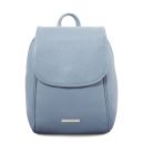 TL Bag Rucksack aus Weichem Leder Himmelblau TL141905