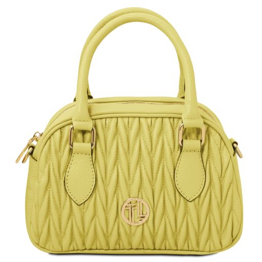 Chantilly Bauletto in Pelle Morbida Giallo Lime TL142446