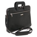 Caserta Cartella Portadocumenti in Pelle Nero TL142449
