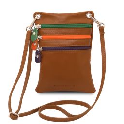 TL Bag Soft Leather Mini Cross bag Cognac TL142431