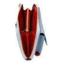 Urania Portafoglio/portacellulare in Pelle con Tracolla Celeste TL142433