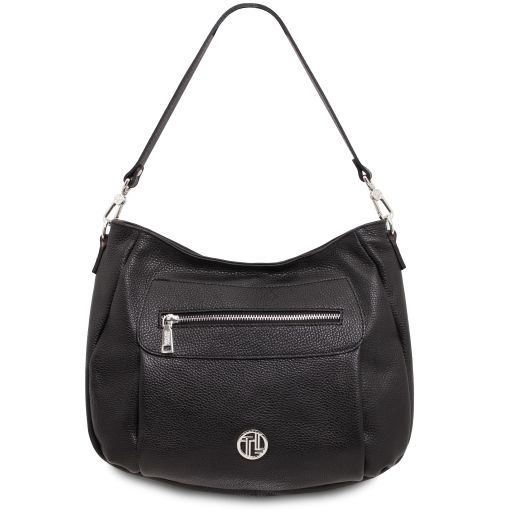 Brenda Borsa a Spalla in Pelle Morbida Nero TL142450