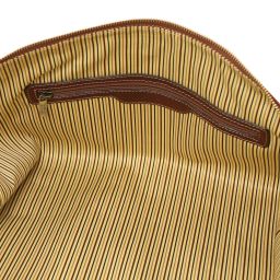 TL Voyager Travel Leather Duffle bag - Large Size Brown TL141794