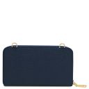 Urania Monedero/soporte Para Celular en Piel con Bandolera Azul oscuro TL142433