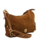 Sierra Suede Leather Shoulder bag Cognac TL142419