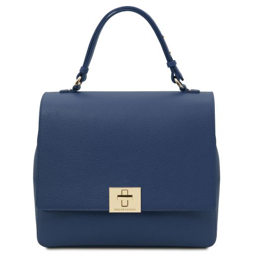 Silene Borsa a Mano in Pelle Convertibile a Zaino Blu scuro TL142152