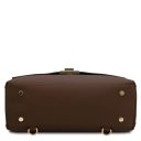 Silene Leather Convertible Backpack Handbag Coffee TL142152