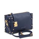 Praline Bauletto in Pelle Morbida Blu scuro TL142422