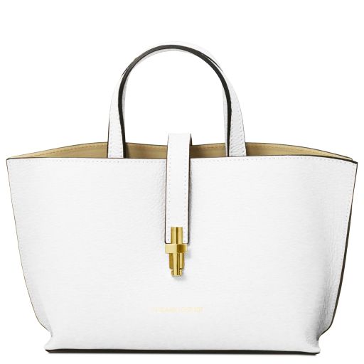 Agatha Leather Handbag White TL142456