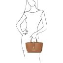 Agatha Borsa a Mano in Pelle Caramello TL142456