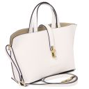 Agatha Leather Handbag White TL142456