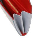 Iside Esclusivo Portafogli in Pelle - Misura Grande Celeste TL142434