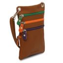 TL Bag Mini Schultertasche aus Weichem Leder Cognac TL142431