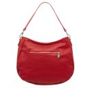 Brenda Borsa al Hombro en Piel Suave Rojo Lipstick TL142450