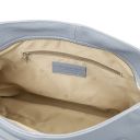 Brenda Schultertasche aus Weichem Leder Himmelblau TL142450