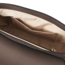 Nausica Leather Shoulder bag Dark Taupe TL141598