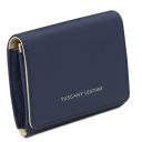 Iside Elégant Portefeuille en Cuir - Petit Modèle Bleu foncé TL142436