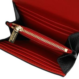 Iside Elegante Cartera en Piel - Misura Pequeña Negro TL142436