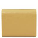 Iside Elégant Portefeuille en Cuir - Petit Modèle Jaune pastel TL142436