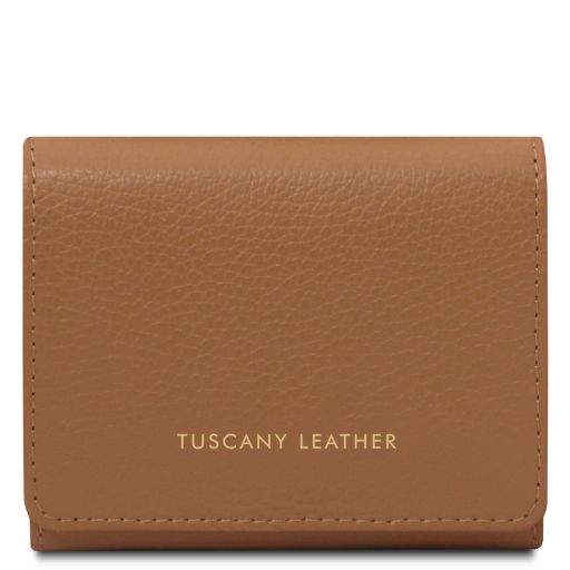 Iside Elegante Cartera en Piel - Misura Pequeña Caramelo TL142436