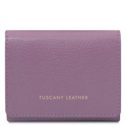 Iside Exclusive Leather Wallet - Small Size Lilac TL142436