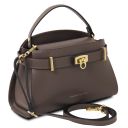 Maisy Leather Tote Dark Taupe TL142459