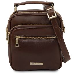 Paul Leather Crossbody Bag Темно-коричневый TL142457