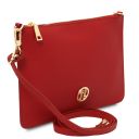 Diva Pochette in Pelle con Tracolla a Catena Rosso Lipstick TL142461