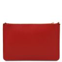 Diva Bolso Noche en Piel et Bandolera de Cadena Rojo Lipstick TL142461