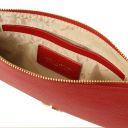 Diva Bolso Noche en Piel et Bandolera de Cadena Rojo Lipstick TL142461