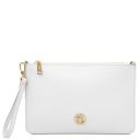 Diva Pochette in Pelle con Tracolla a Catena Bianco TL142461