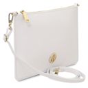 Diva Pochette in Pelle con Tracolla a Catena Bianco TL142461