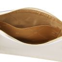 Diva Bolso Noche en Piel et Bandolera de Cadena Blanco TL142461