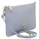 Diva Pochette in Pelle con Tracolla a Catena Celeste TL142461