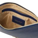 Diva Pochette in Pelle con Tracolla a Catena Blu scuro TL142461