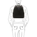 Canberra Zaino in Pelle 2 Scomparti Nero TL142460
