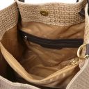 TL KeyLuck Woven Printed Leather Shopping bag Beige TL141573