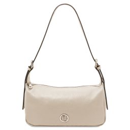 Miranda Borsa a Spalla in Pelle Morbida Beige TL142467