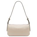 Miranda Soft Leather Shoulder bag Beige TL142467