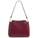 Abby Borsa al Hombro en Piel Bordeaux TL142468