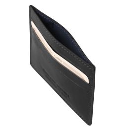 Exclusive Leather Credit/business Card Holder Black TL140805