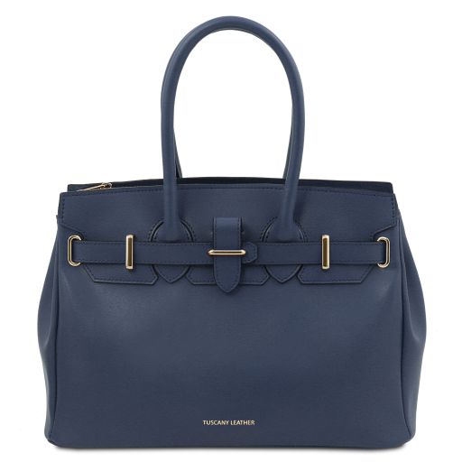 TL Bag Leather Handbag Темно-синий TL142174