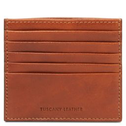 Leather Card Holder Natural TL142469