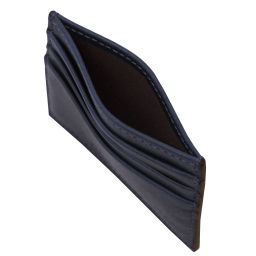 Leather Card Holder Dark Blue TL142471
