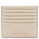 Leather Card Holder Beige TL142470
