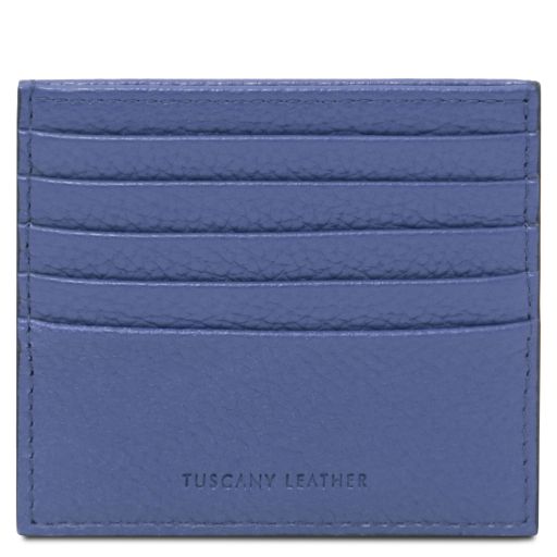 Leather Card Holder Blue TL142470