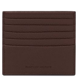 Leather Credit Card Holder Coffee TL142470